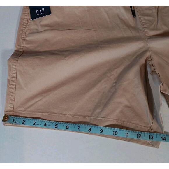 NWT Gap Men's XXL 7" Inseam Stretch Twill Pull On Short Irish Cream Tan - Picture 8 of 11